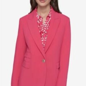 Karl Lagerfeld Vibrant Pink Blazer sz 10